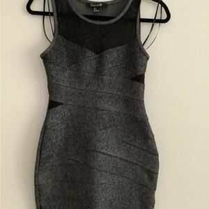 Forever 21 Charcoal Sleeveless Mini Dress